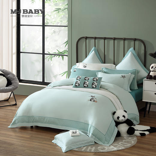 【春上新】10楼 梦洁宝贝三/ 四件套 天丝棉绣花三/四件套--筝筝日上  吊牌价2299-2899元  活动价1599-1999元 商品图0