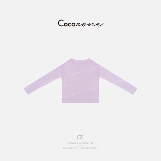 COCO ZONE 刘一一2025新款简约宽松套头休闲针织衫CD1A0553 商品图1