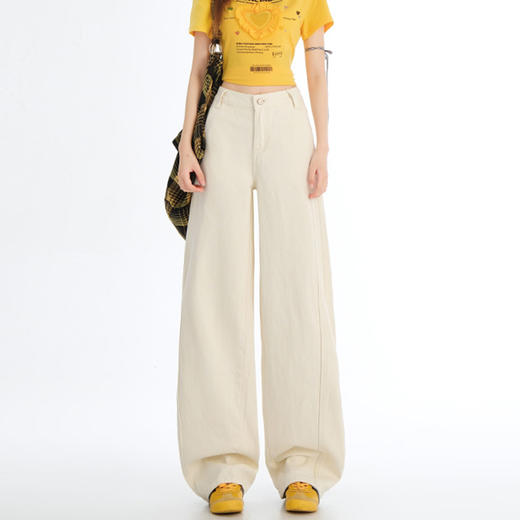 馥迦清爽百搭弯刀裤牛仔裤 商品图2