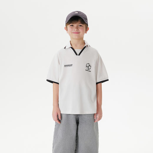 【凉感快干】马克珍妮男童运动短袖polo衫 儿童T恤夏装新款550551 商品图1