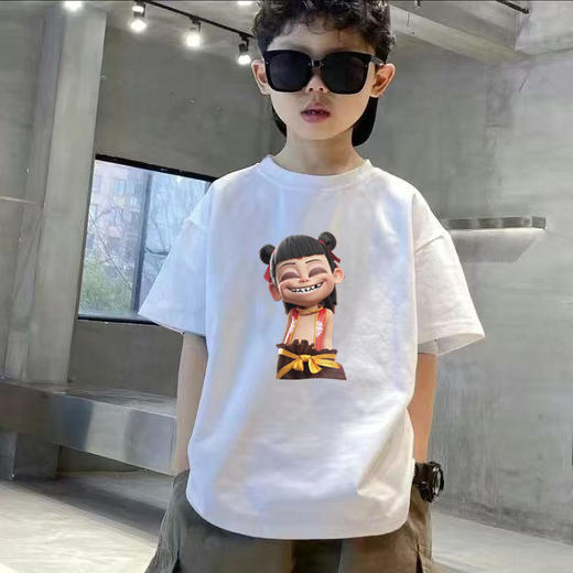 【2025款哪吒儿童T恤39.9/任选2件】网红爆款纯棉T恤男女童洋气短袖 商品图9