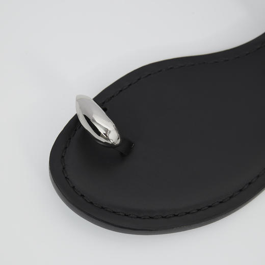 ROMI STUDIO“罗马假日”牛皮拼羊皮套趾平底休闲凉鞋 RW24RP31328 商品图2