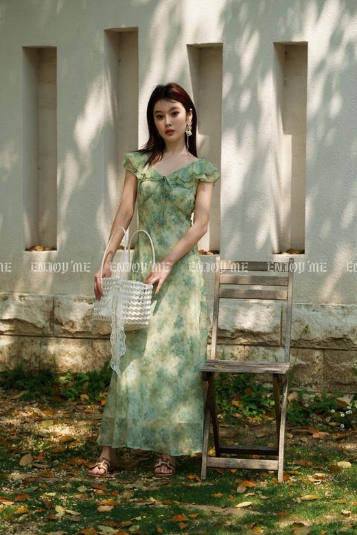 【门店同款】ENJOY夏季“悠然之境”蝶梦飞袖碎花裙 162248711 商品图2