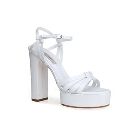 豪麟名鞋CASADEI女鞋凉鞋牛皮革1L338白色