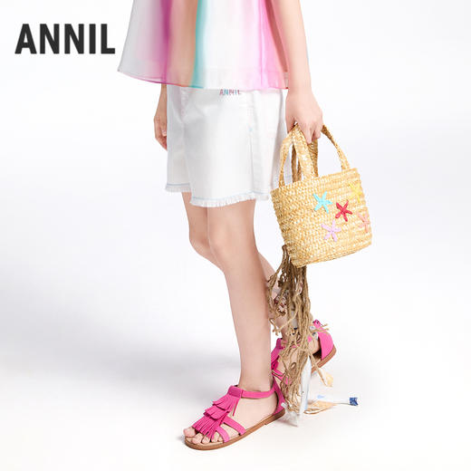 【实体店同款】女童全腰短裤夏季新款安奈儿童装AG526680 商品图2