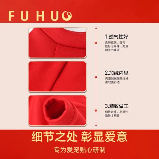 【俘获好礼】俘获猫咪衣服秋冬季保暖过年拜年小猫新年款喜庆宠物狗狗服饰用品 商品图2