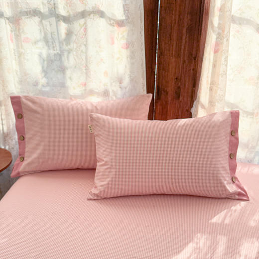 自然醒宽边纯棉老粗布床单单件简约纯棉被单宿舍单人枕套三件套夏季新款JY 商品图9