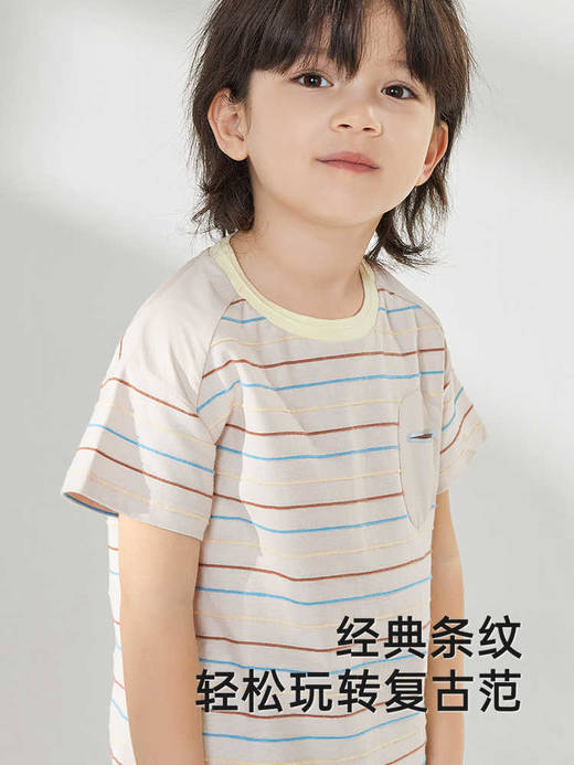 英氏儿童T恤夏季凉感速干男童短袖T恤不闷汗2025新款YRTCJ2R056A 商品图1