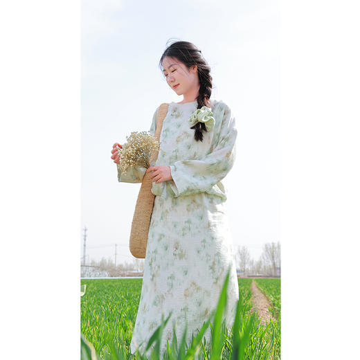 【2026东衣作】新中式上衣（25708142苔锦-结缘款） 商品图2