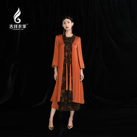 吉祥衣家新中式国风春夏新款高端气质显瘦修身宽松女装春秋序外套