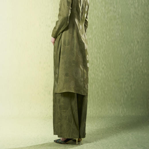 吉祥衣家新中式国风春夏新款高端气质显瘦修身女装忆江南裤子 商品图2