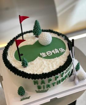 【臻品系列】--【高尔夫】送男士、运动生日蛋糕