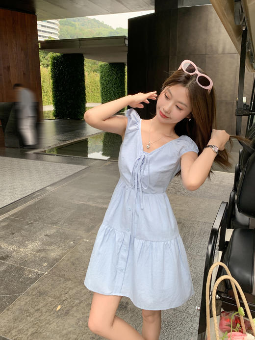 【169元任选2件】最后一波现货！系带V领连衣裙 商品图11