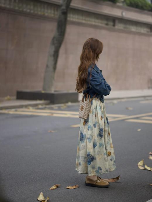 【百图lulu定制】【逍遥游背心裙】有腰带  梦幻 蝴蝶 水彩画 排褶 有口袋背心连衣裙 商品图3