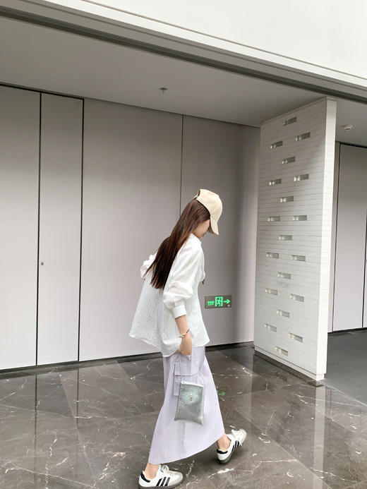 【149元任选2件】最后一波！浅紫色工装半身裙 商品图7