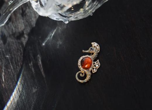 奔放而自由的海马 | 海马耳环、胸针 商品图4