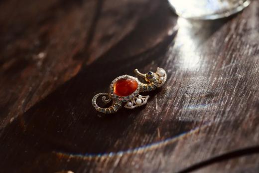 奔放而自由的海马 | 海马耳环、胸针 商品图8