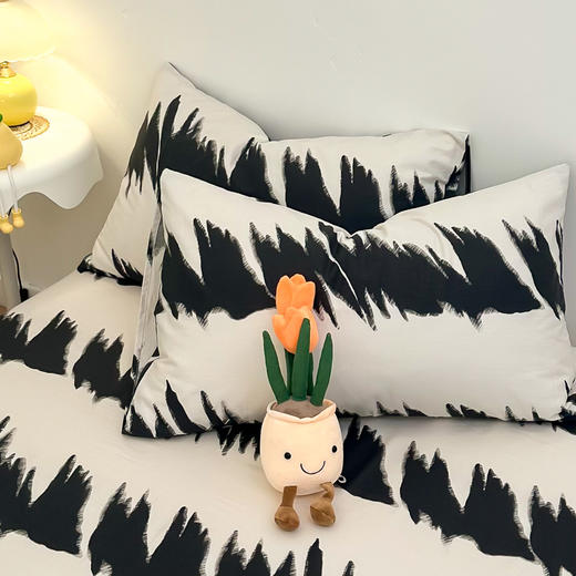 自然醒40支全棉小清新纯棉枕套一对装48cmx74cm儿童枕头套单个枕芯内胆套女JY 商品图4