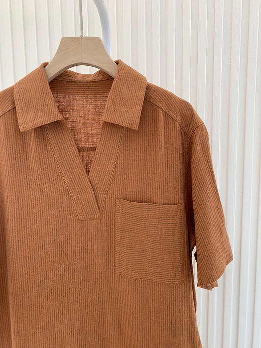 【高品质私服】【IC色织亚麻平纹及膝连衣裙】直筒廓形休闲合身，兼具优雅舒适N0923-CC【无标出货 介意慎拍】 商品图10