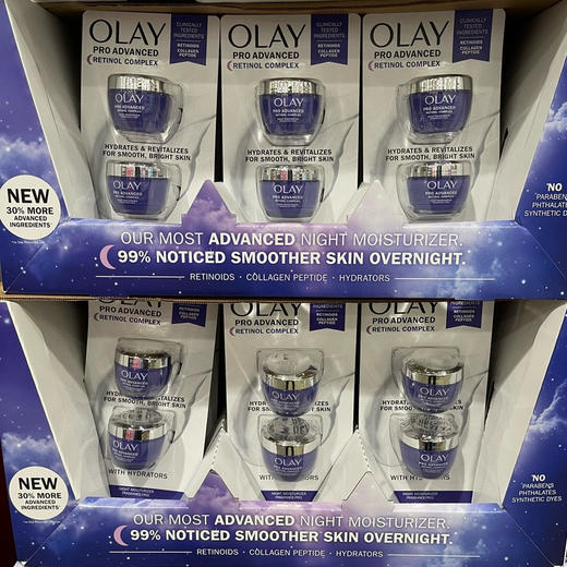 Olay玉兰油紫瓶晚霜， 刚发布的抗老新品哦。  不拆包装发货， 美国🇺🇸直邮特价399元/2瓶装🉐 商品图4