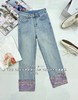 34GAR7F080-2#新中式牛仔长裤 商品缩略图1