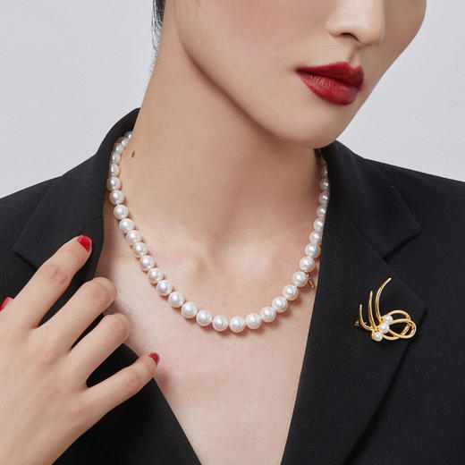 Pearl moments 经典珍珠项链1号（40八字玫瑰金扣）【该商品不支持用券】 商品图0