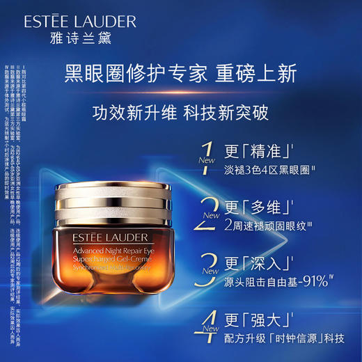 【心动宠粉购】送礼袋 雅诗兰黛第五代小棕瓶抗蓝光熬夜眼霜15ml+5ml*3 白天用，能抵御外界侵扰 夜晚用，密集修护眼周 商品图5