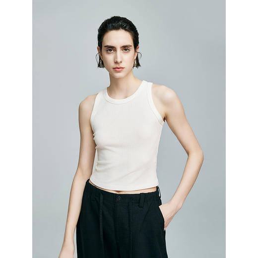 棉仓363603002-初棉沁凉美形小圆领美背打底 商品图1