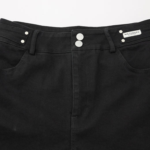 【微胖定制】 IEF/爱依服2025大码女装夏季 微胖韩版简约纯色通勤百搭短裤DP0224- 商品图2