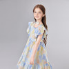 笛莎Deesha 童装女童连衣裙2025夏新款女童花版印花飞袖连衣裙 商品缩略图1