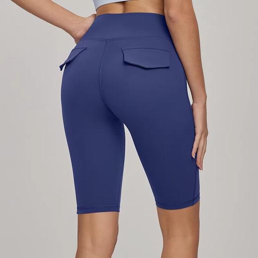 【限时秒】YOGACODE【火树银花系列】健身短裤女蜜桃臀欧美翘臀塑腰瑜伽五分裤DWS115077 商品图4