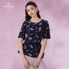 乔万尼夏季新款桑蚕丝真丝上衣小碎花收腰减龄衬衫EI2C840 商品缩略图3