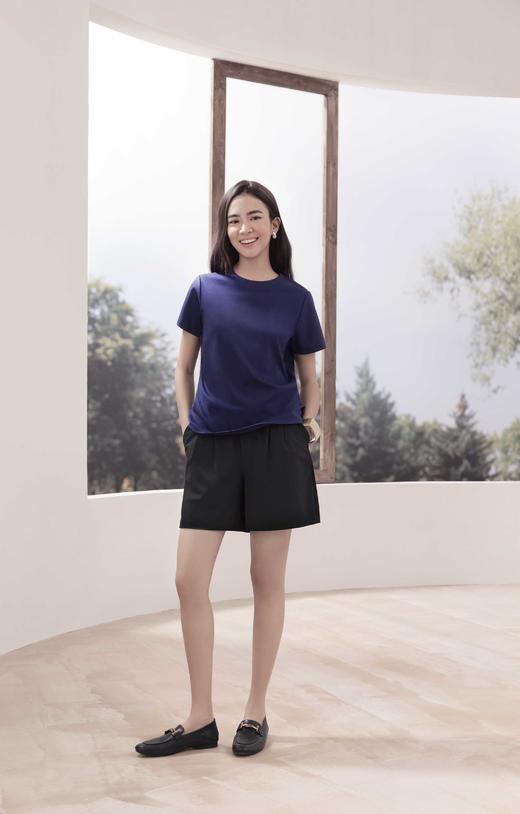 佐丹奴女装25年新款液氨纯棉短袖T恤衫05325217 商品图5