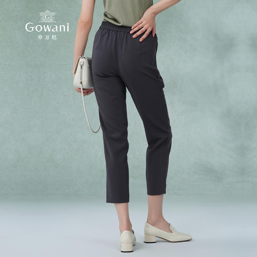 乔万尼女裤夏季新款薄款显瘦百搭直筒裤简约气质纯色休闲裤ES2F142 商品图4