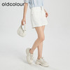 oldcolour夏季新款纯色简约休闲高腰百搭直筒牛仔短裤女Q221101A1 商品缩略图2