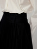 Ruohan 黑色天丝腰封百褶半裙 商品缩略图5