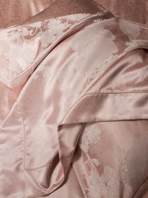 自然醒千帧锦丝缎提花镂空纯色四件套高端真丝棉贡缎别墅风凉感冰丝滑床上用品KY 商品图14