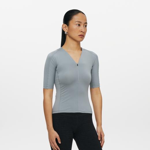 oneup运动防晒半拉链短袖T恤 商品图2