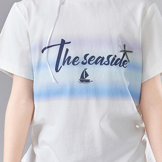 笛莎Deesha 童装女童T恤2025夏新款女童圆领短袖T恤 商品图3