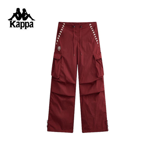 Kappa卡帕背靠背夏季运动长裤2025新款串标休闲裤女宽松直筒裤子K0F42AY03 商品图1