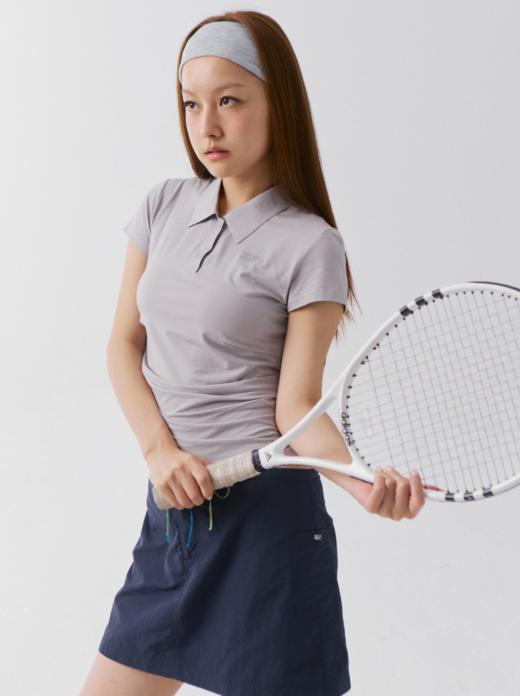 CryingCenter 凉感系列Polo领运动收腰褶皱上衣 哭喊中心 商品图7