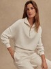 Varley - Hawley Half Zip Sweat - Ivory Marl - 女装 - 半拉链卫衣 - 象牙白灰色 商品缩略图4