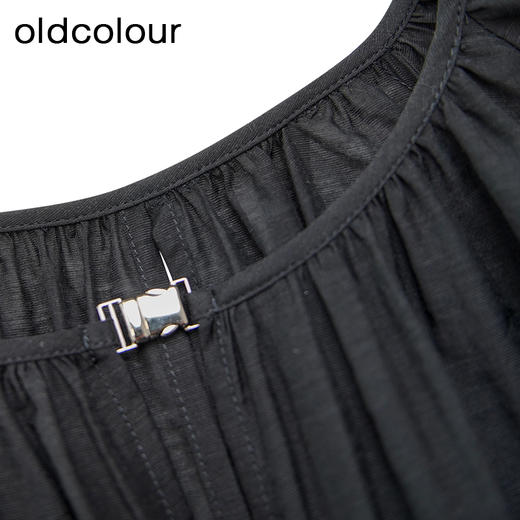 oldcolour夏季新款纯色简约薄款宽松长袖罩衫短外套女Q220402A1 商品图4