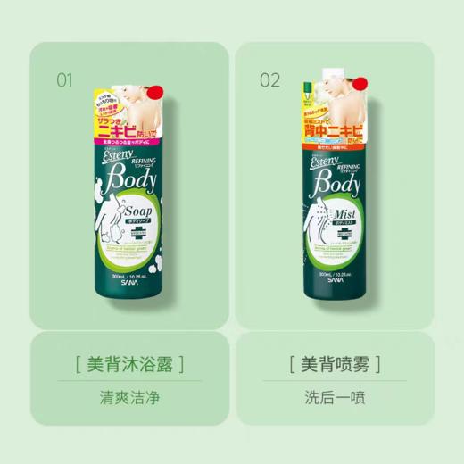 SANA莎娜 背部祛痘美背喷雾沐浴露套装控油保湿胸前后背清除粉刺 商品图1