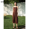 oldcolour夏季新款设计感小众收腰显瘦长款吊带连衣裙女Q221019A1 商品缩略图2