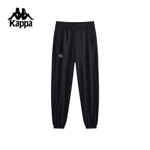 Kappa卡帕背靠背2025新款夏季运动长裤女休闲针织裤子透气束脚裤K0F42AK42 商品图0
