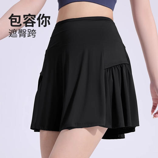 跃牌（呗咪纷纷系列）大码休闲防走光运动短裙女夏假两件透气网球裙裤DQ Y2-1 商品图3