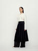 Ruohan 黑色天丝腰封百褶半裙 商品缩略图2