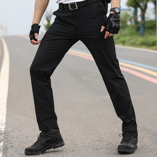 鹰爪天行者轻量弹力速干裤男夏季薄款户外弹力透气速干长裤男徒步裤子【后口袋拉链版】 商品图1