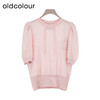 oldcolour夏季新款纯色时尚新中式盘扣圆领毛织套头衫女Q280505A1 商品缩略图2